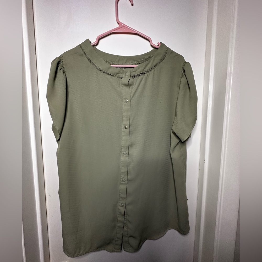 Green blouse